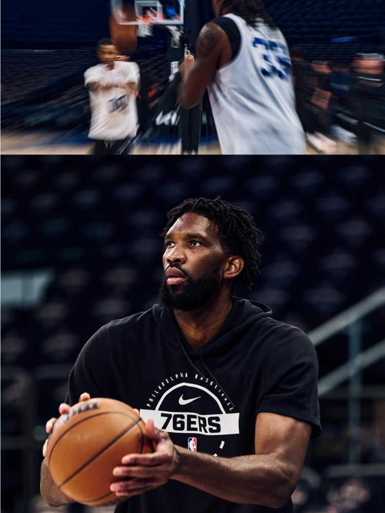 挑战卫冕冠军！76人官推晒球队客场投篮训练照：一切从现在开始